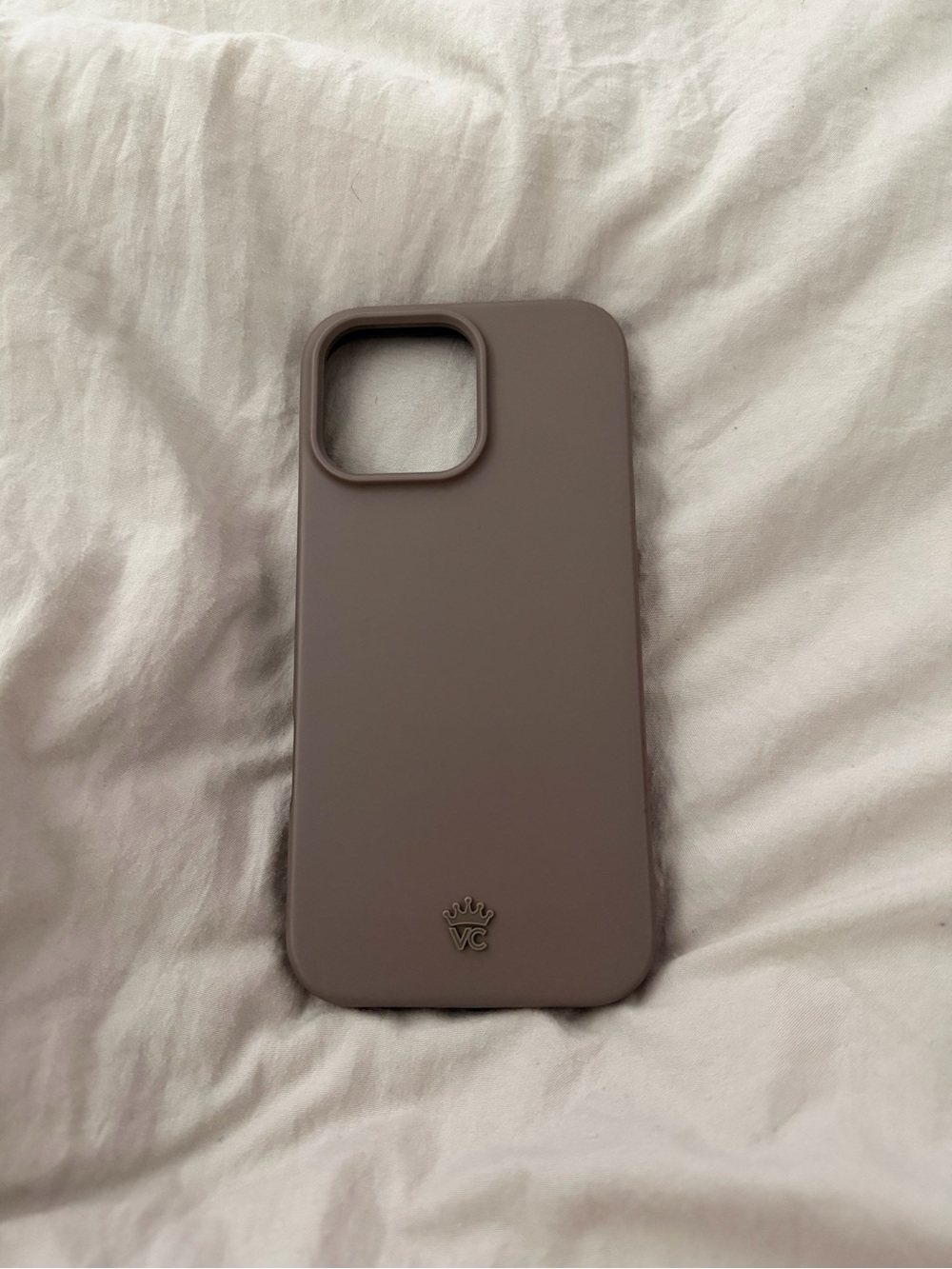 Velvet Caviar Taupe Silicone Phone Case